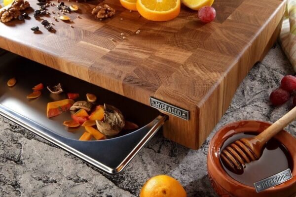 Торцевая разделочная доска из дуба с контейнером HypeWood (HW-0051)