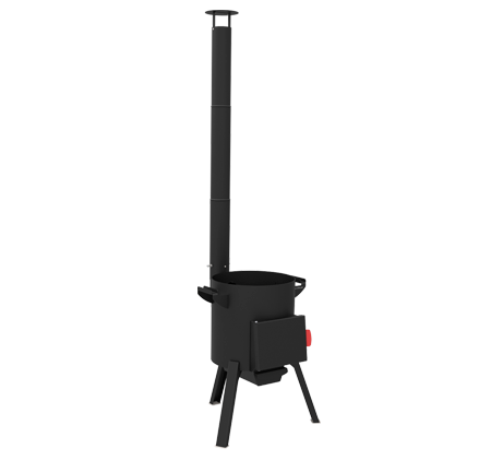 Печь под казан Grillver Берель «360 К» с трубой