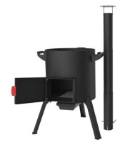 Печь под казан Grillver Берель «360 К» с трубой