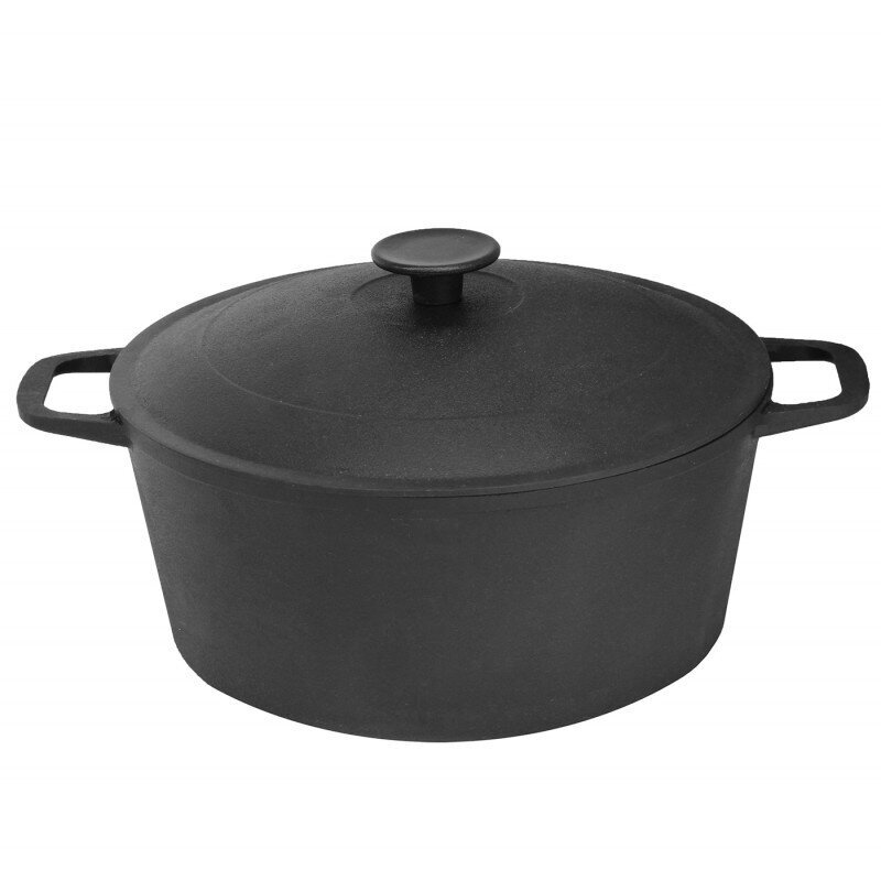 Кастрюля чугунная с крышкой Биол 5 л (0805)
