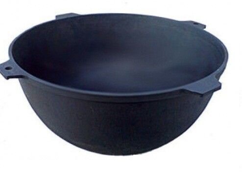 Большой чугунный казан Слуцк 70 л без крышки (C102)