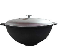 Казан чугунный с ал.крышкой 10 л, TM MANOLI
