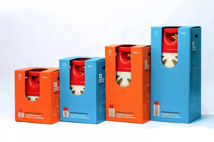 Композитный газовый баллон Hexagon Ragasco LPG 18,2 л. (Рагазко)